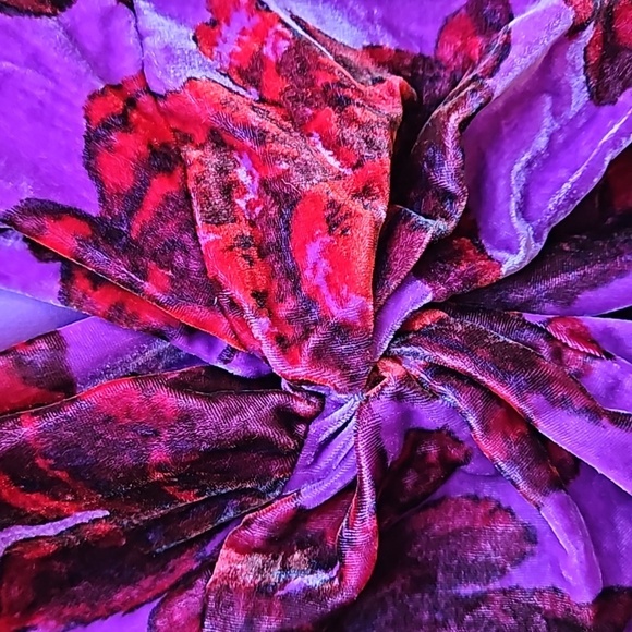 Rhode Purple Floral Leanna Velvet Valentine's Dress L NWT - Picture 8 of 9